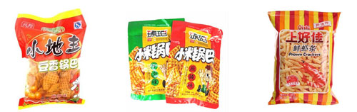 袋裝鍋巴顆粒包裝機(jī)樣品